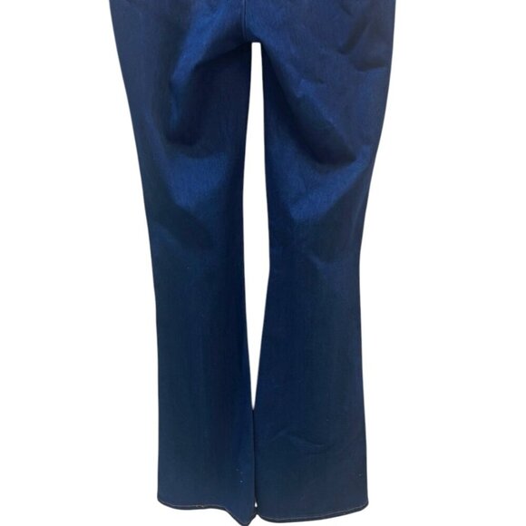 M Michel Open Back Flared Denim Jumpsuit Size Small - Picture 10 of 16